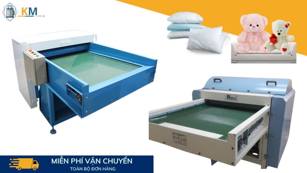 Bông gòn sau khi xử lý qua máy đánh bông gòn sử dụng cho gối, ghế sofa và gấu bông