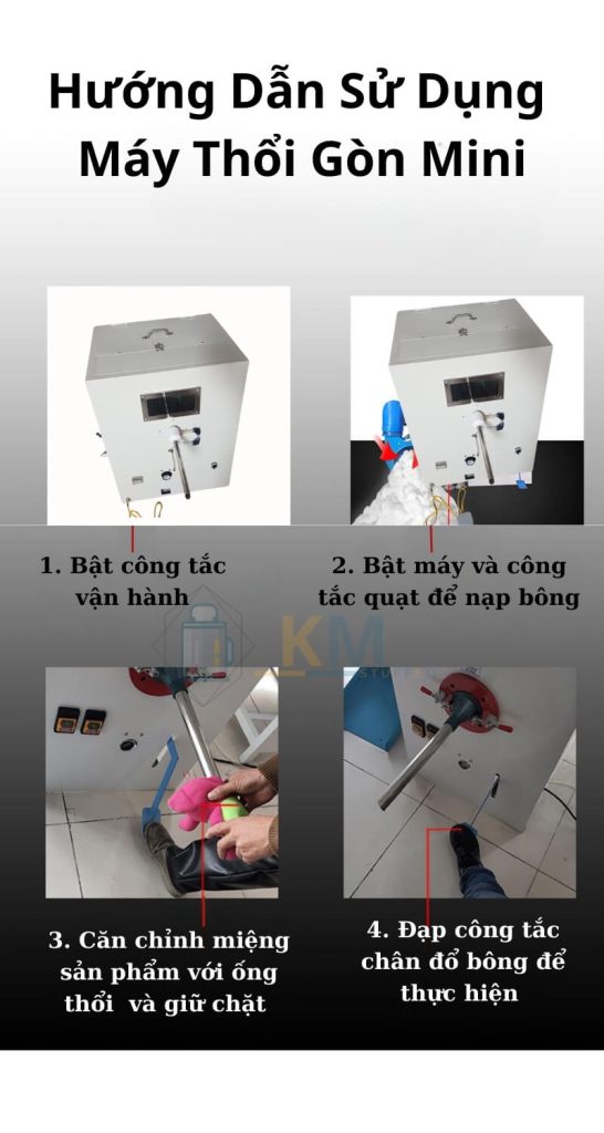 Hướng dẫn sử dụng máy thổi mini