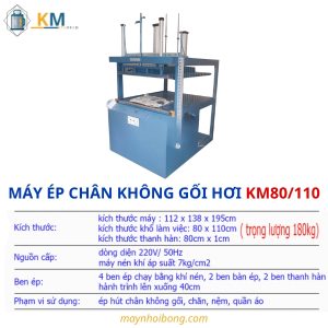 Thông số máy gối chăn nệm, gối hơi